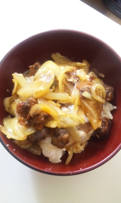 から揚げの残りでから揚げ丼