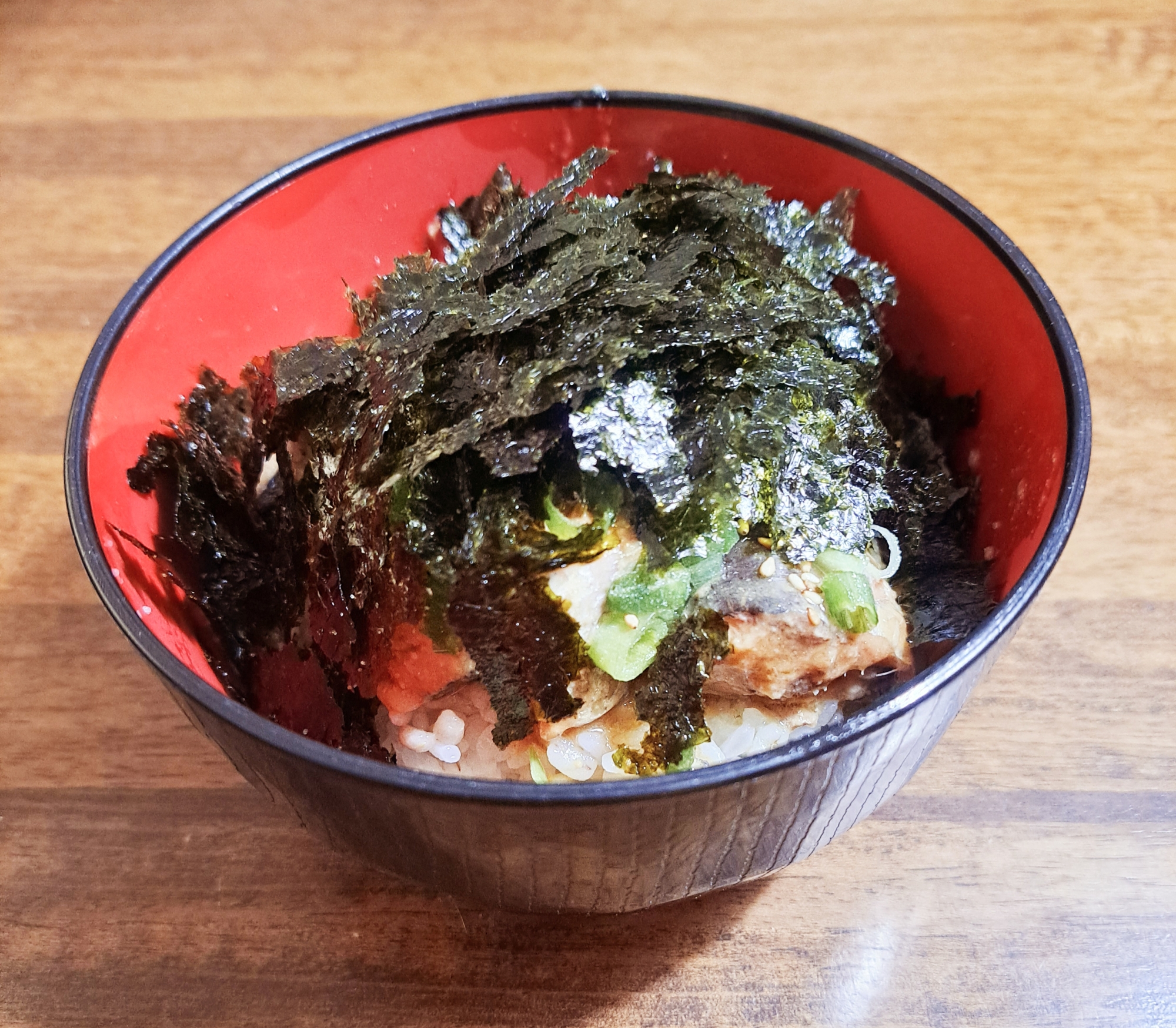 戴きます♪まで5分以内！イワシの味噌煮缶丼！！