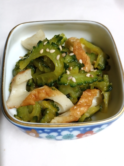 ゴーヤと竹輪のきんぴら風