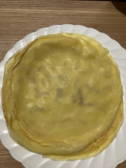 もちもち失敗なしのクレープ生地　フライパン使用