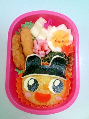 キャラ弁☆たまごっち　まめっちお弁当。