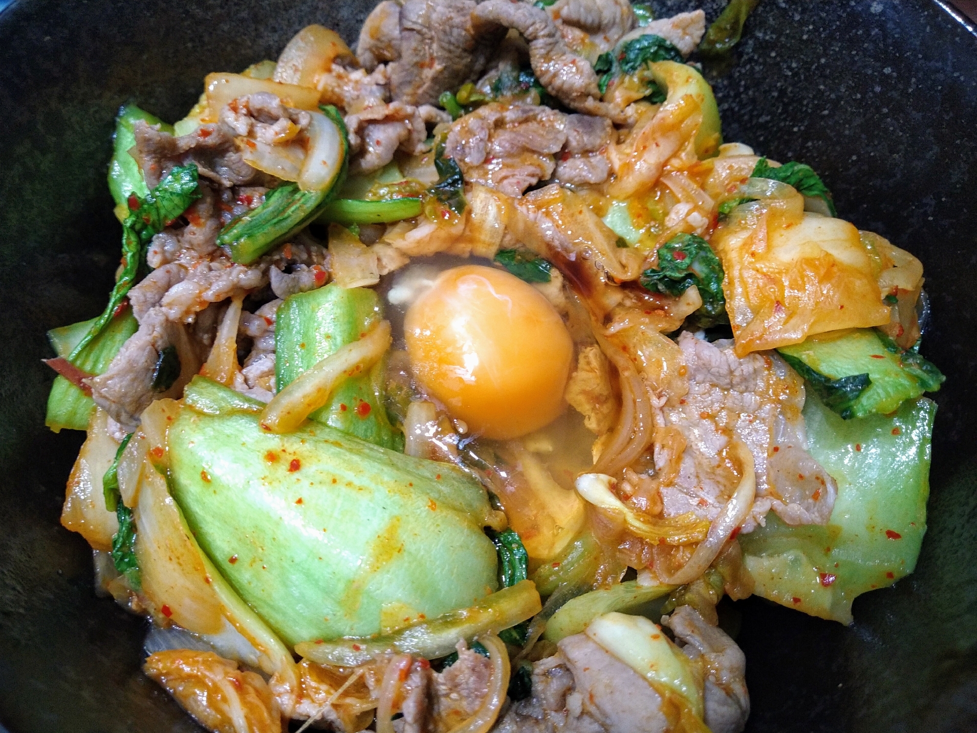 豚キムチ丼　〜夏だから辛いもの！〜