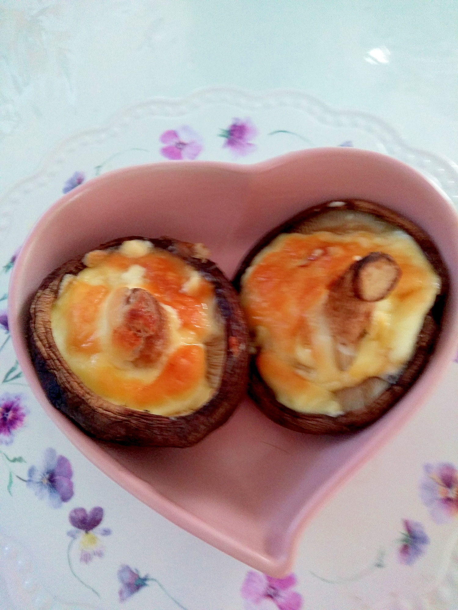 簡単！しいたけマヨのダブルチーズ焼き