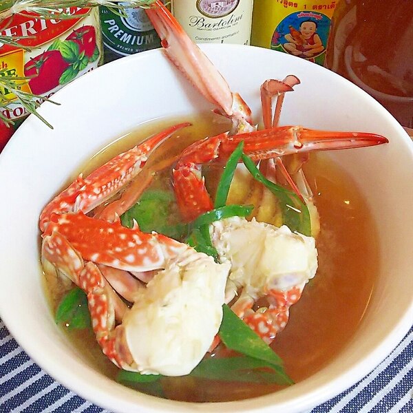 ワタリガニと 青葱のお味噌汁 レシピ 作り方 By ゆうsaien 楽天レシピ ワタリガニと 青葱のお味噌汁 レシピ 作り方 By ゆうsaien 楽天レシピ