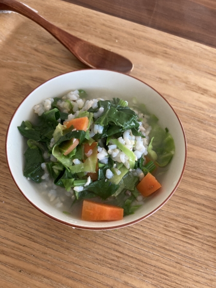 余ったマイワシと菜花のおひたし