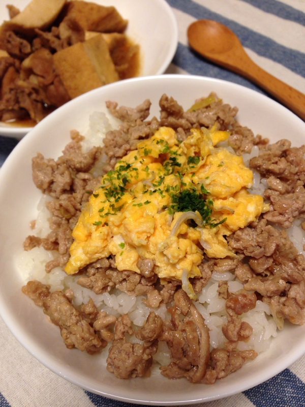 塩豚そぼろ丼