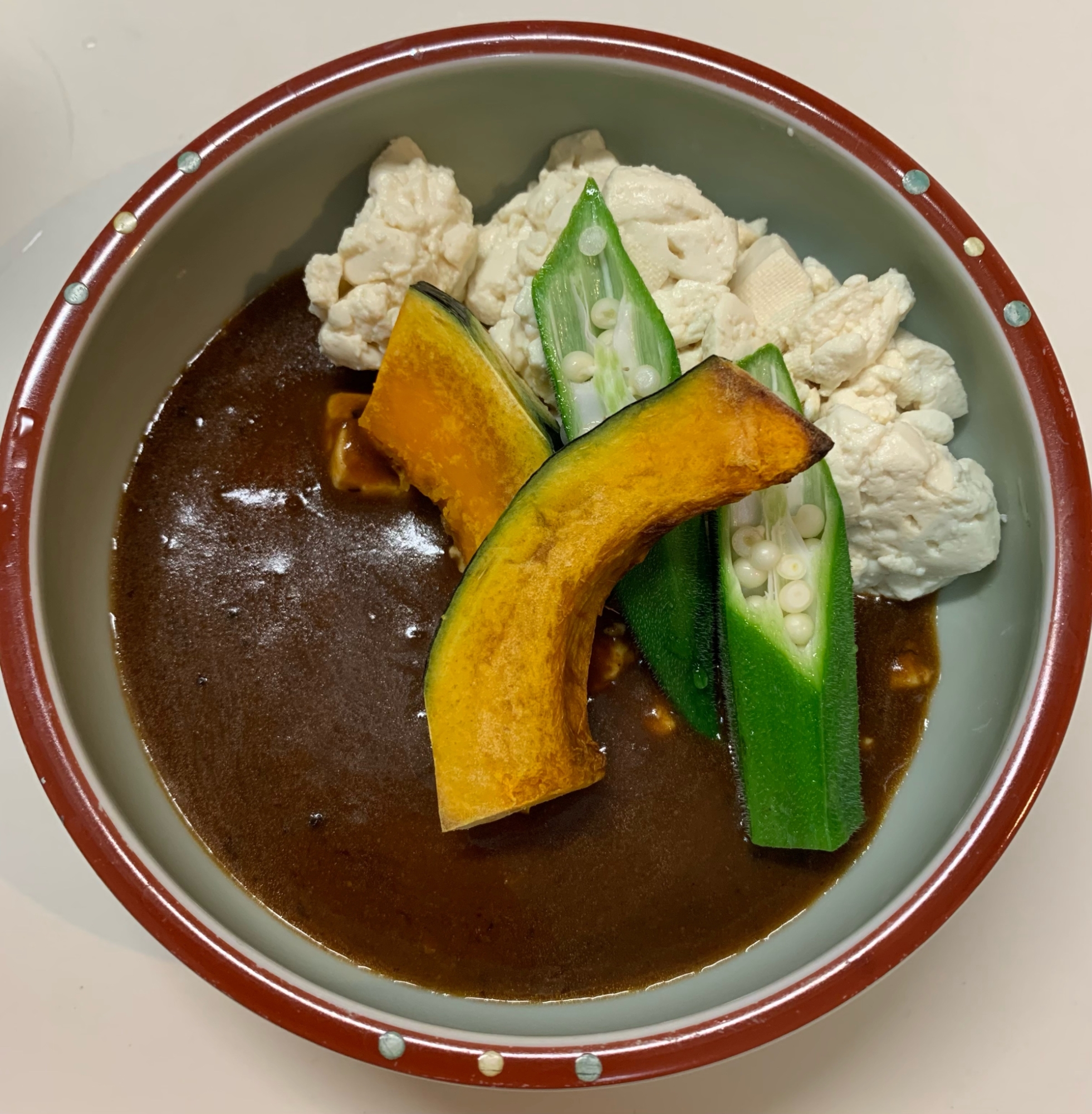 ダイエット中の　　野菜と豆腐のカレー