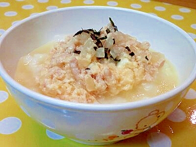 【離乳食】七分粥の親子丼風