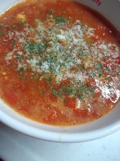 トマトとツナのスープパスタ