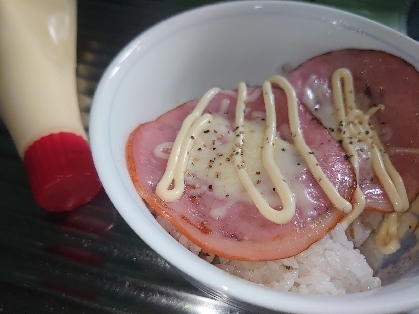 お弁当　ハムチーズご飯