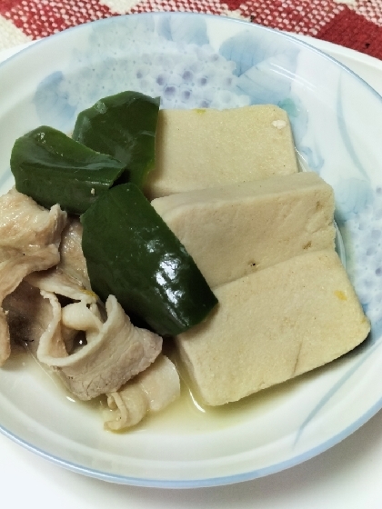 豚肉と高野豆腐の煮物