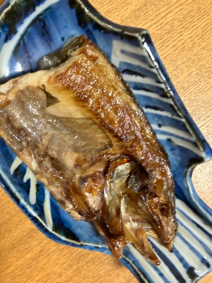 フライパンでホッケの開きの酒蒸し焼き