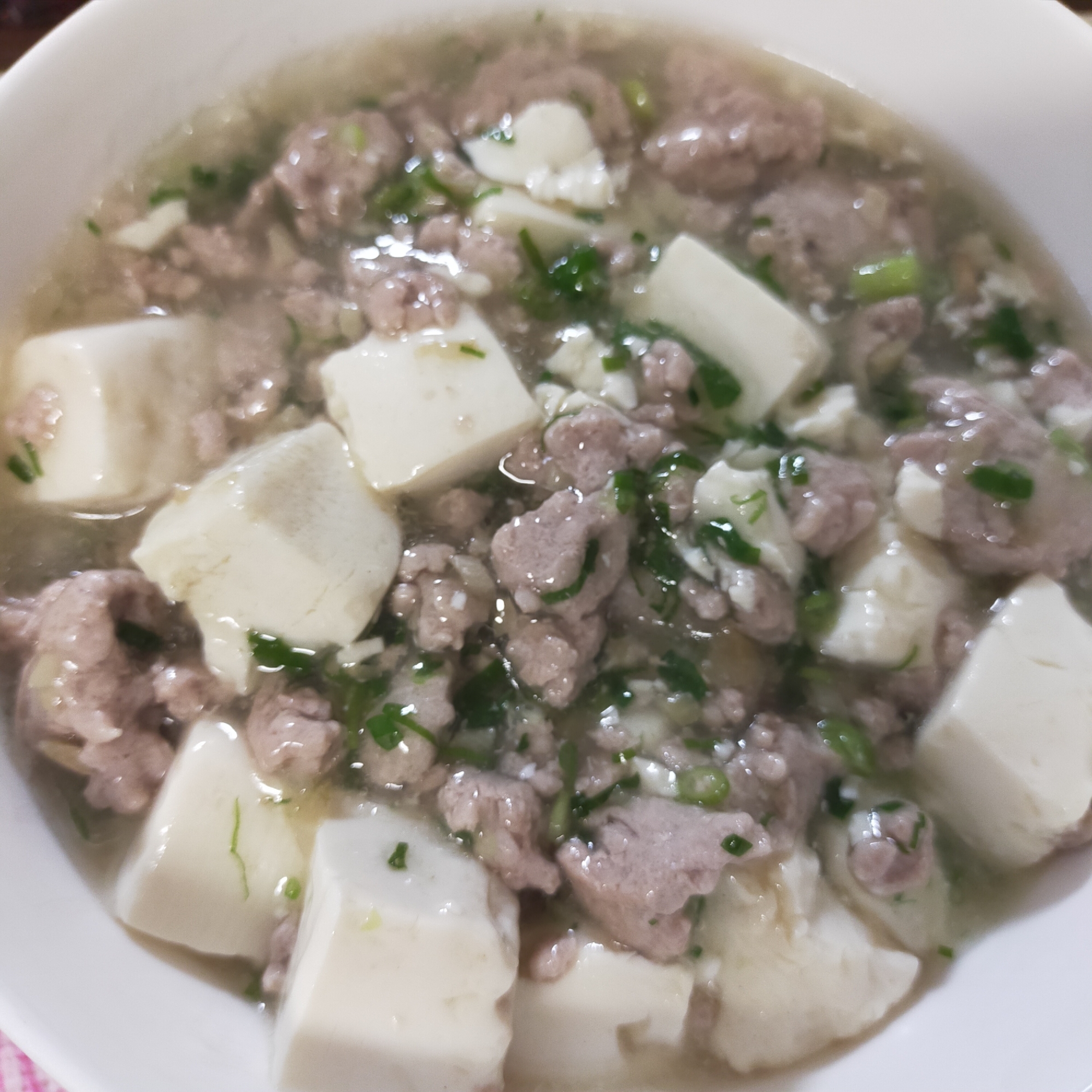 生姜が効いた 豆腐ひき肉あんかけ