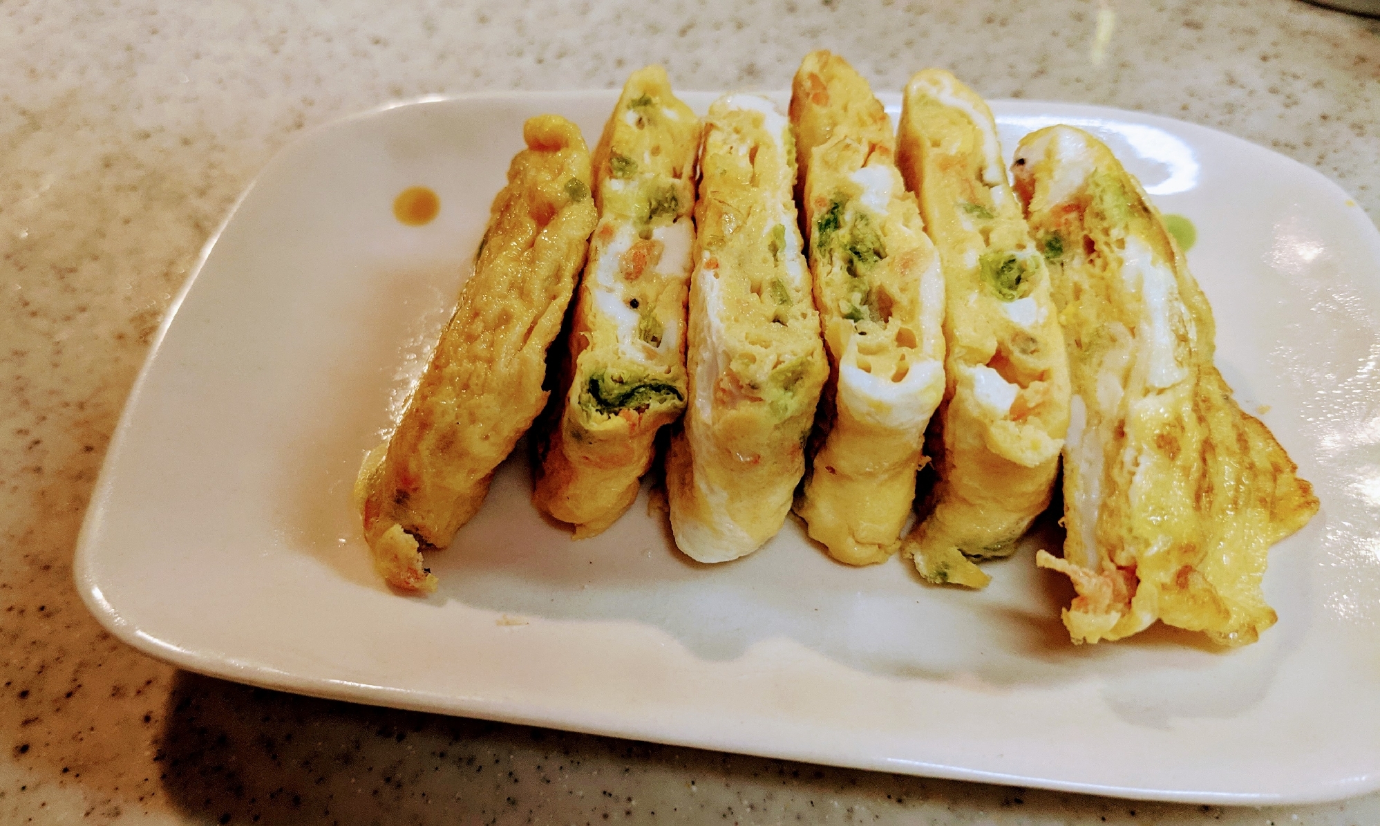 アオサと干しエビの玉子焼き ᴗ レシピ 作り方 By びぷま 楽天レシピ