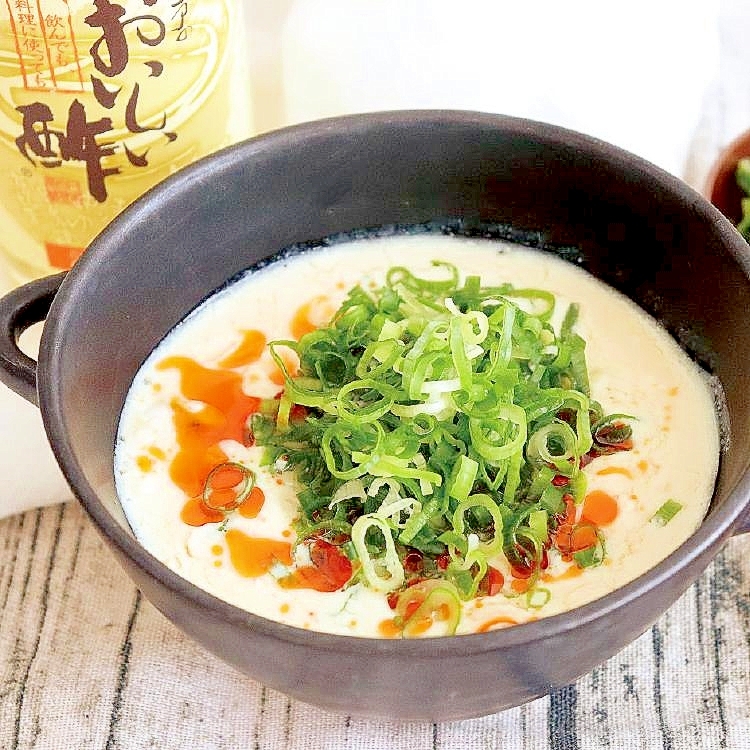 レンチン2分で完成! 豆乳の食べるスープ