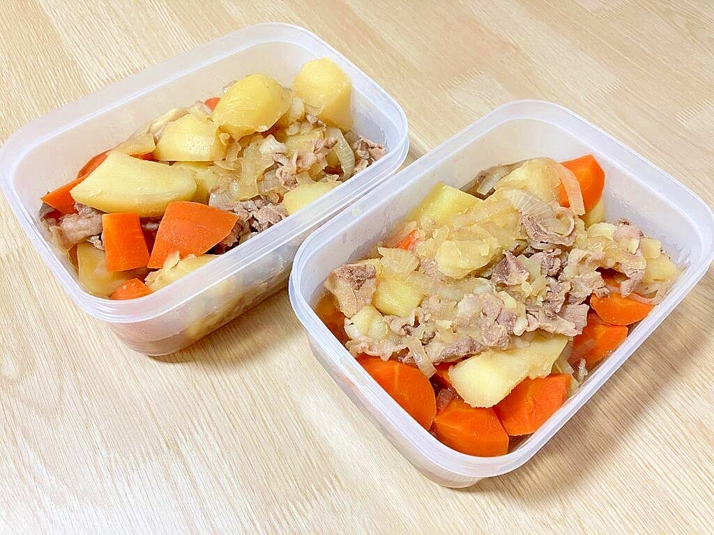 レンジで煮込み時間短縮！基本の肉じゃが