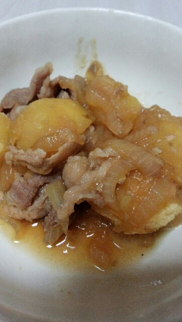 土鍋で肉じゃが