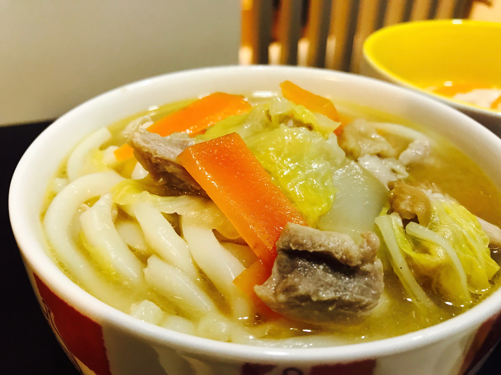 とり野菜みそ煮込みうどん