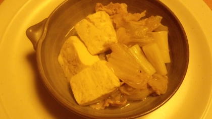 豆腐と白菜の豚肉煮