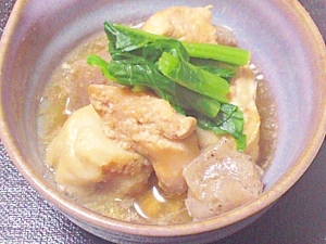 めんつゆと醤油麹でコクうま★里芋と鶏肉の煮物