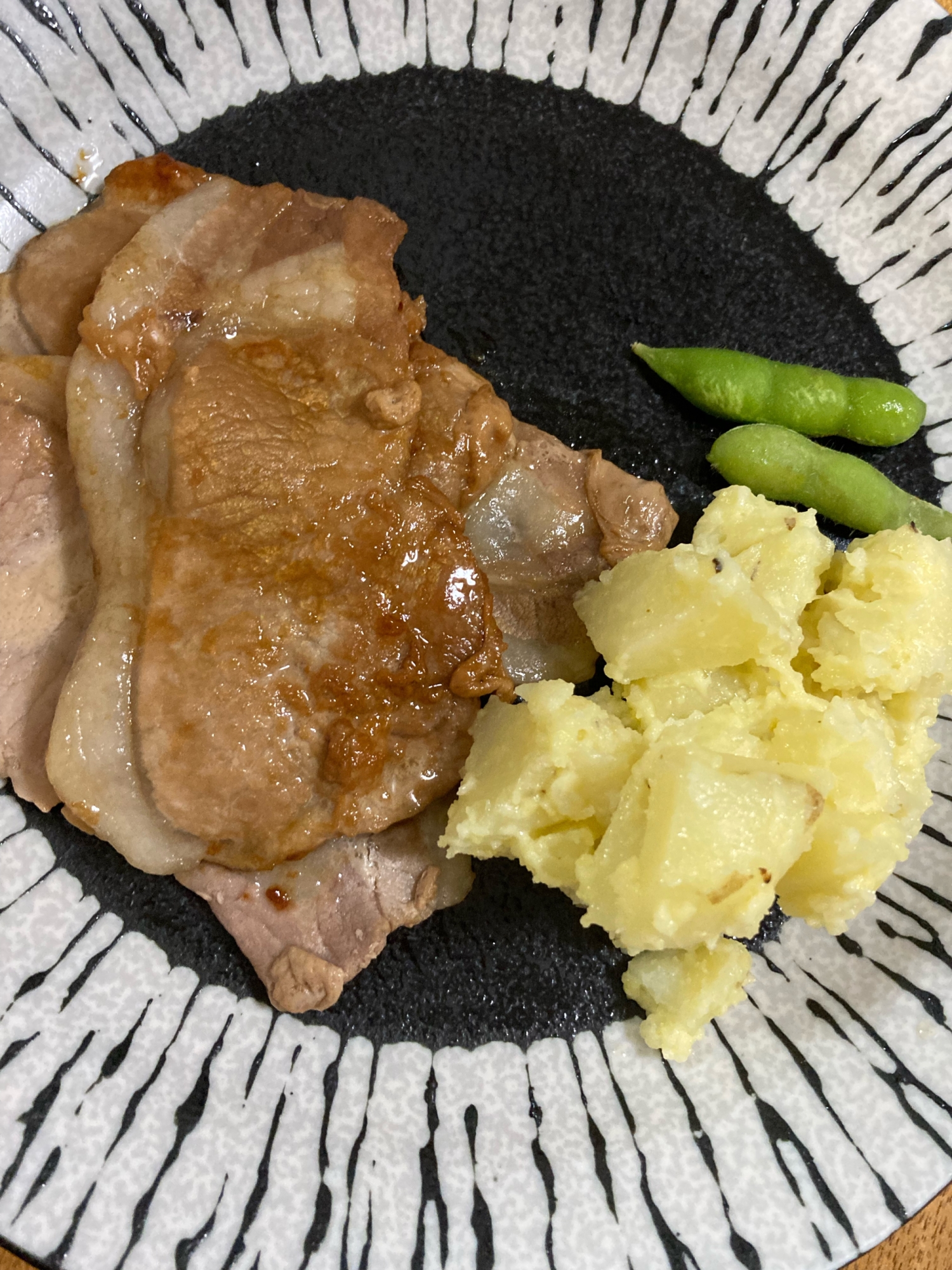 豚肉のすき焼きのタレ漬け