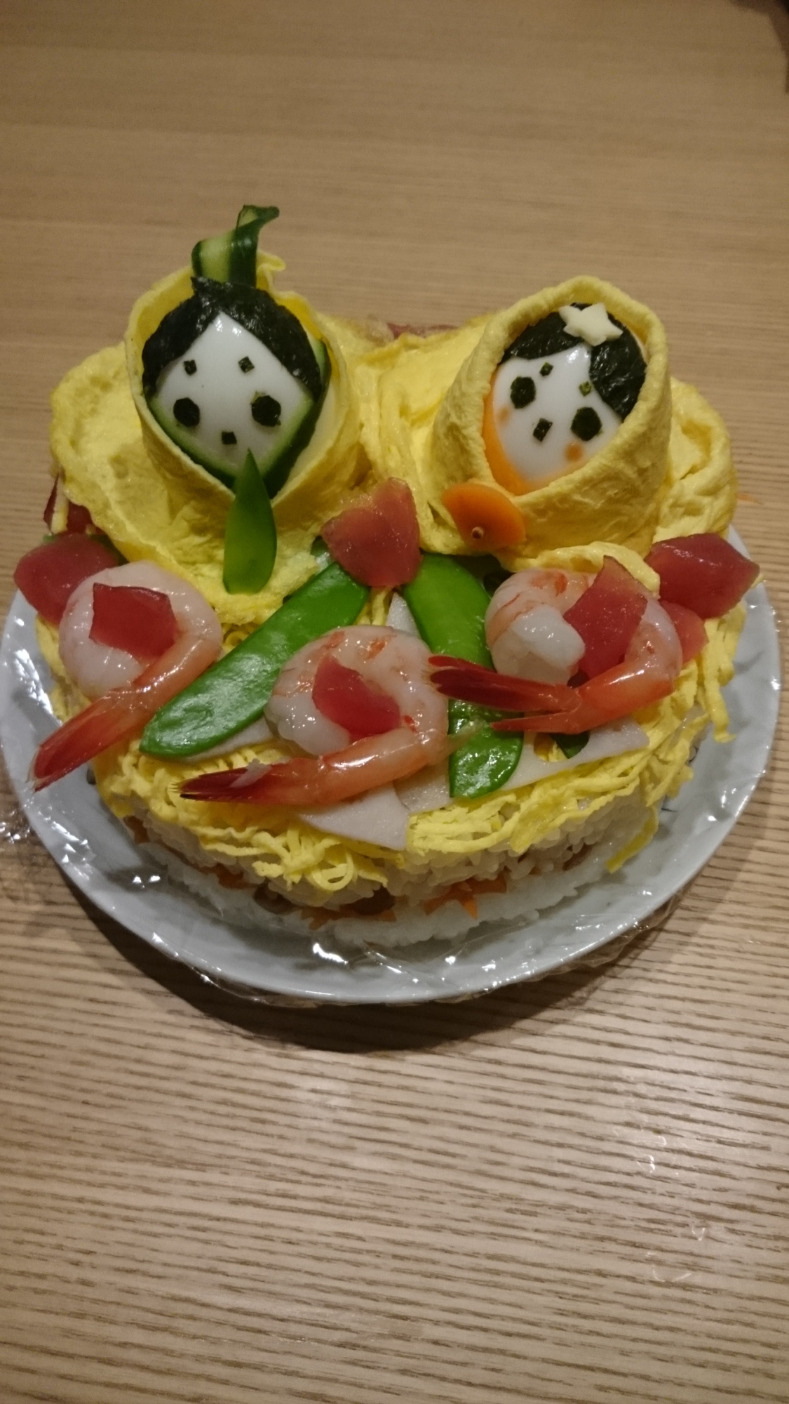 かわいくておいしいちらし寿司ケーキ レシピ 作り方 By ｐｅａｎｕｔ 楽天レシピ