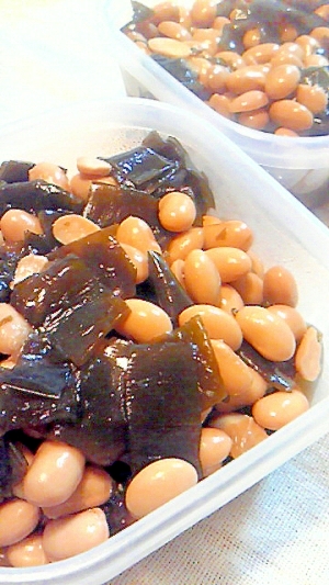 ＊味染み煮豆〜大豆昆布