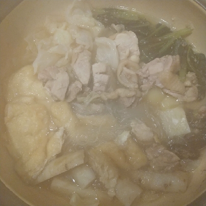 シンプルな調味料なのに、よいお味でした。これからも、塩味の鍋のときは活用させていただきます。