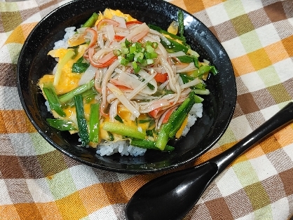 どっちも食べたい♡欲張りさんに♡ニラ玉天津飯