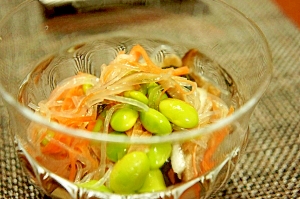 枝豆の春雨サラダ