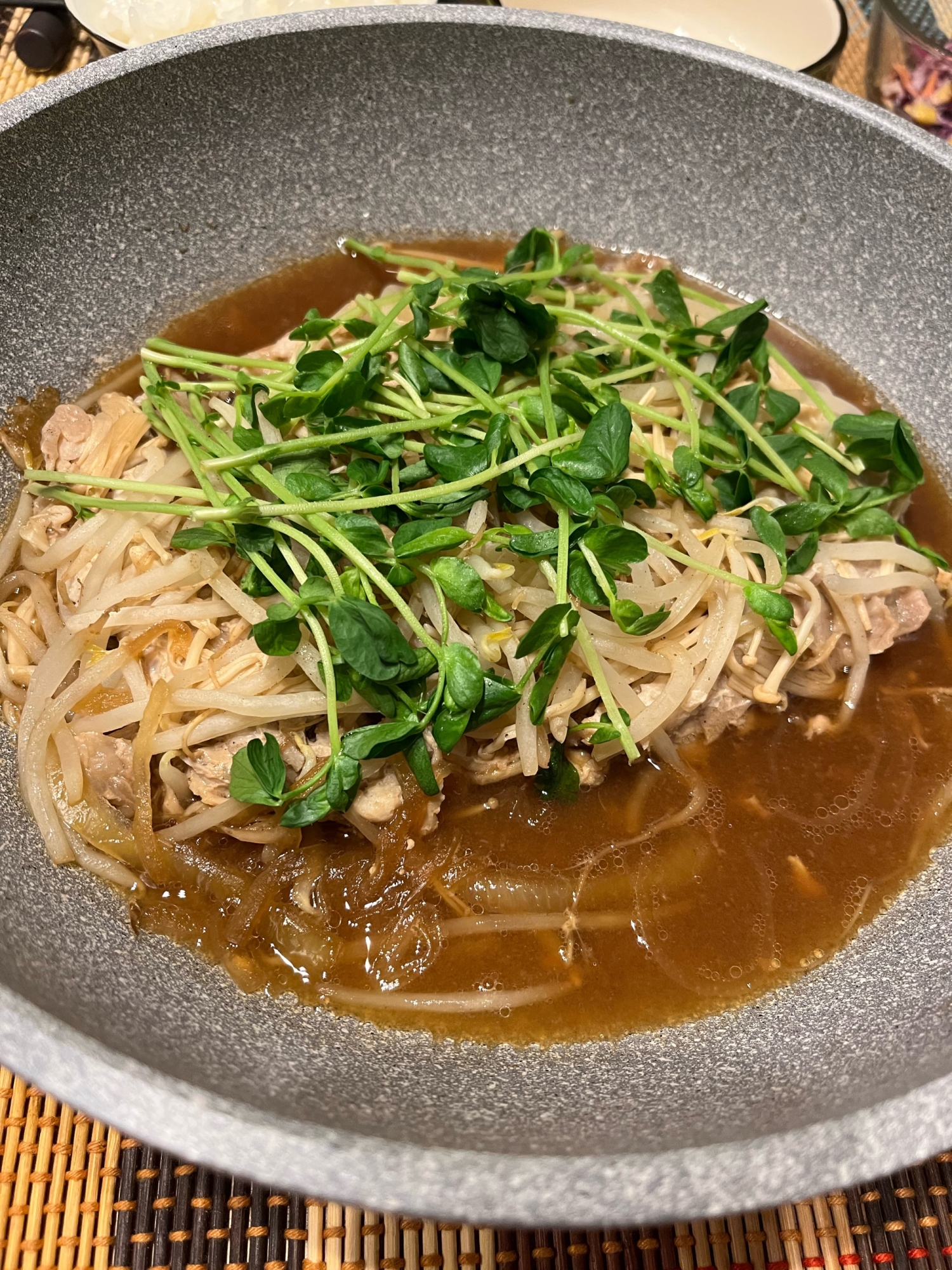 豚肉と野菜のポン酢蒸し