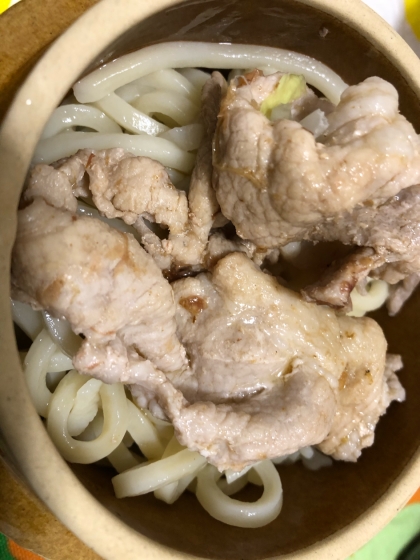 15分でできる肉うどん