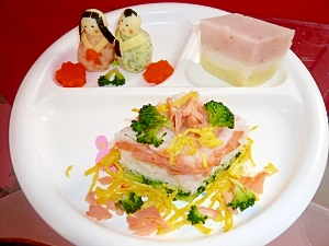 初節句☆可愛いちらしずし(離乳食・後期)