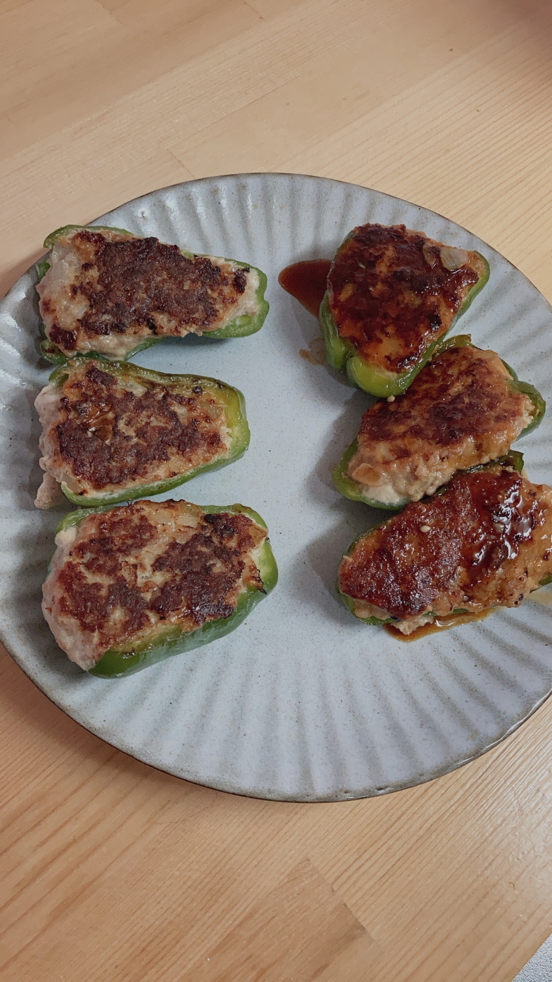 我が家の肉詰めピーマン☆