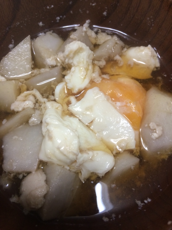 里芋と卵のお吸い物( *´艸｀)