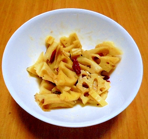 レンコンの蒸し焼きサラダ