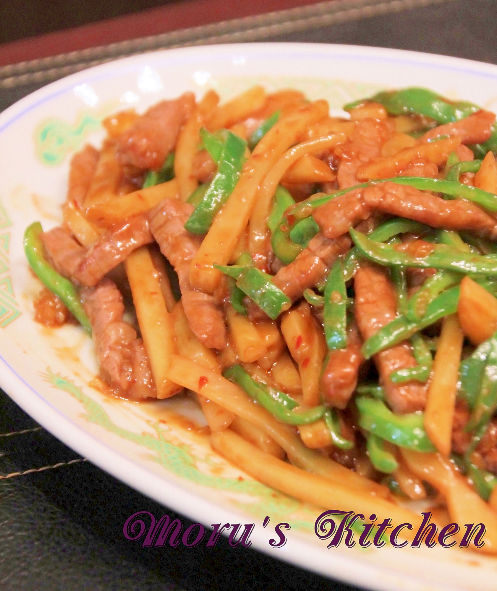 じゃがいもで代用♪青椒肉絲(チンジャオロース)風