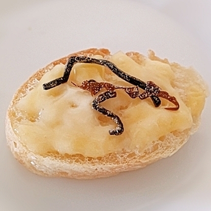 塩昆布のチーズトースト