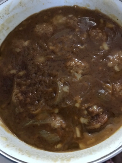 冷凍肉団子カレー