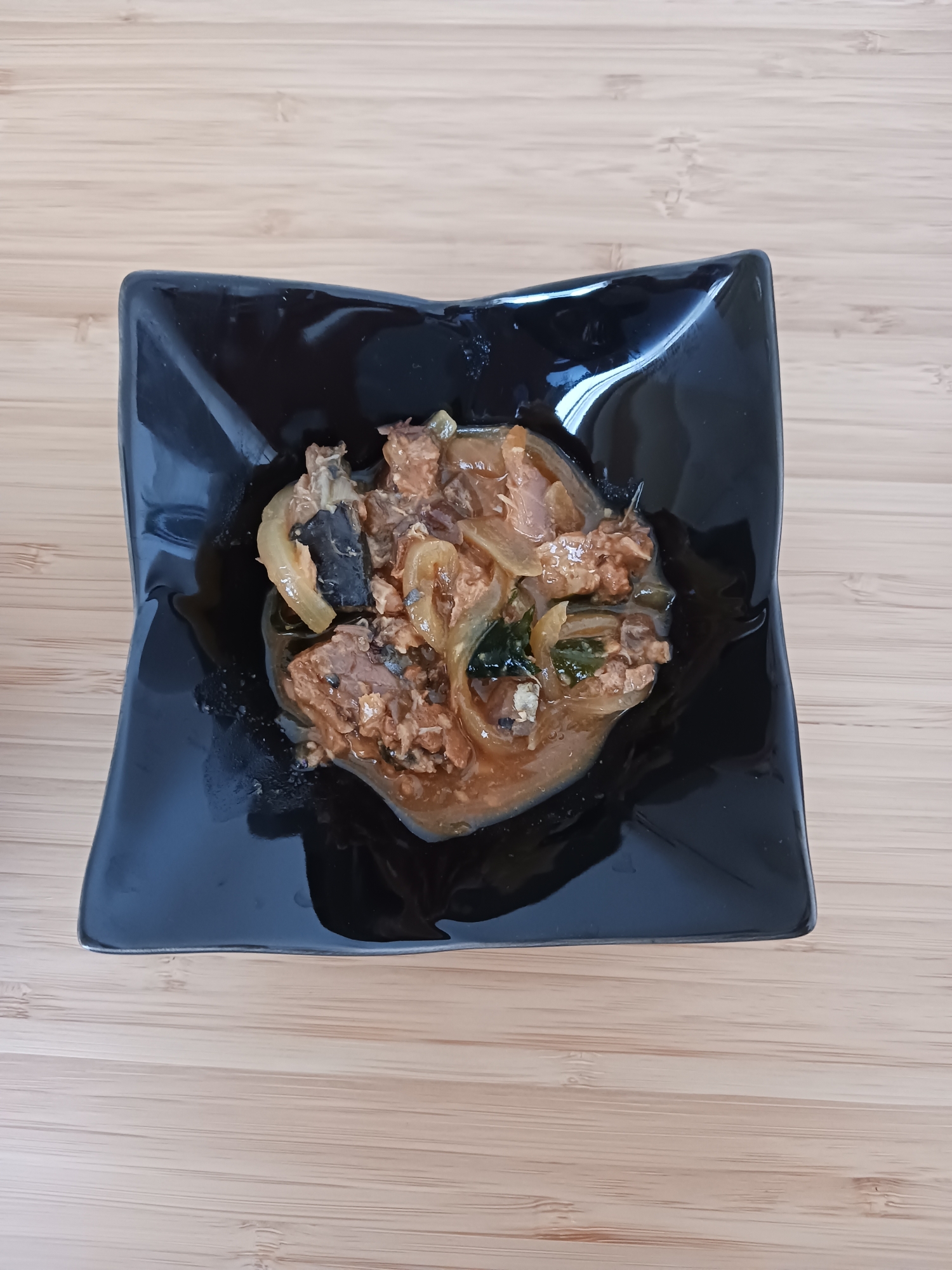 レンジでアレンジ！さばの味噌煮