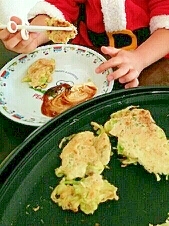 孫ちゃんと簡単で美味しいお好み焼きパーティー