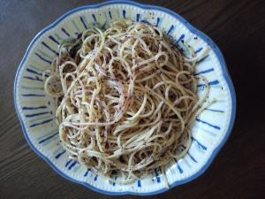 簡単　赤しそパスタ