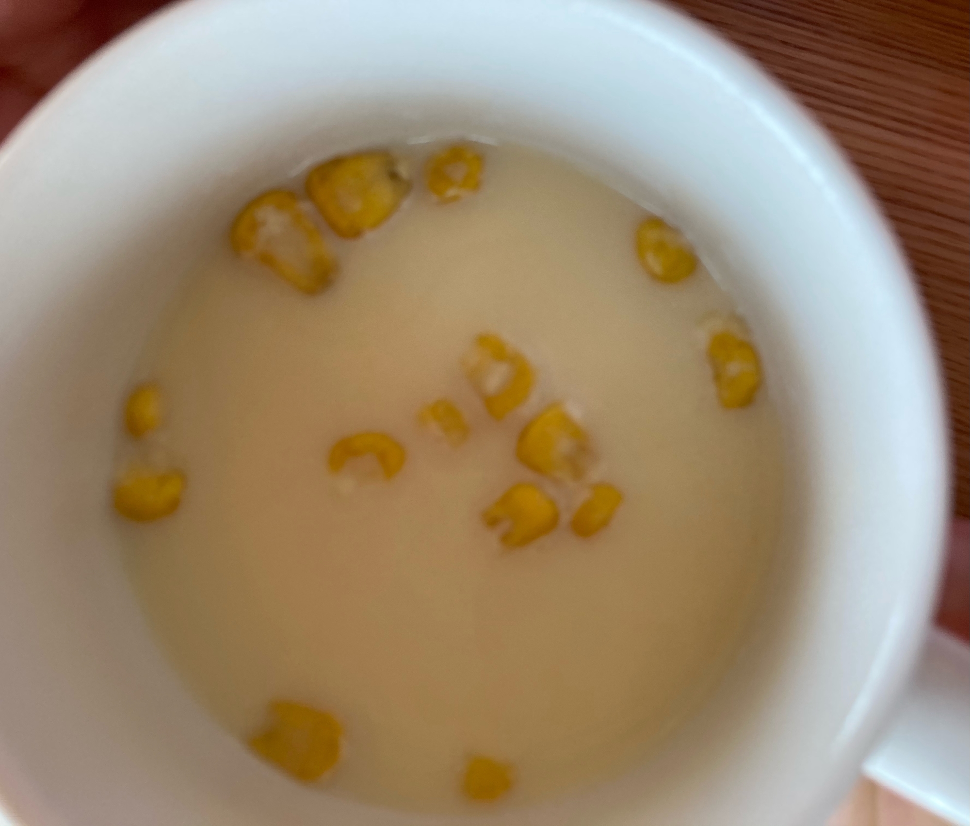 豆乳マカロニコーンスープ