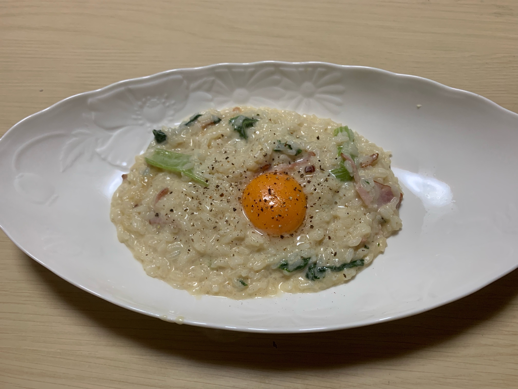 10分で作れる!簡単すぎる!カルボナーラ風リゾット