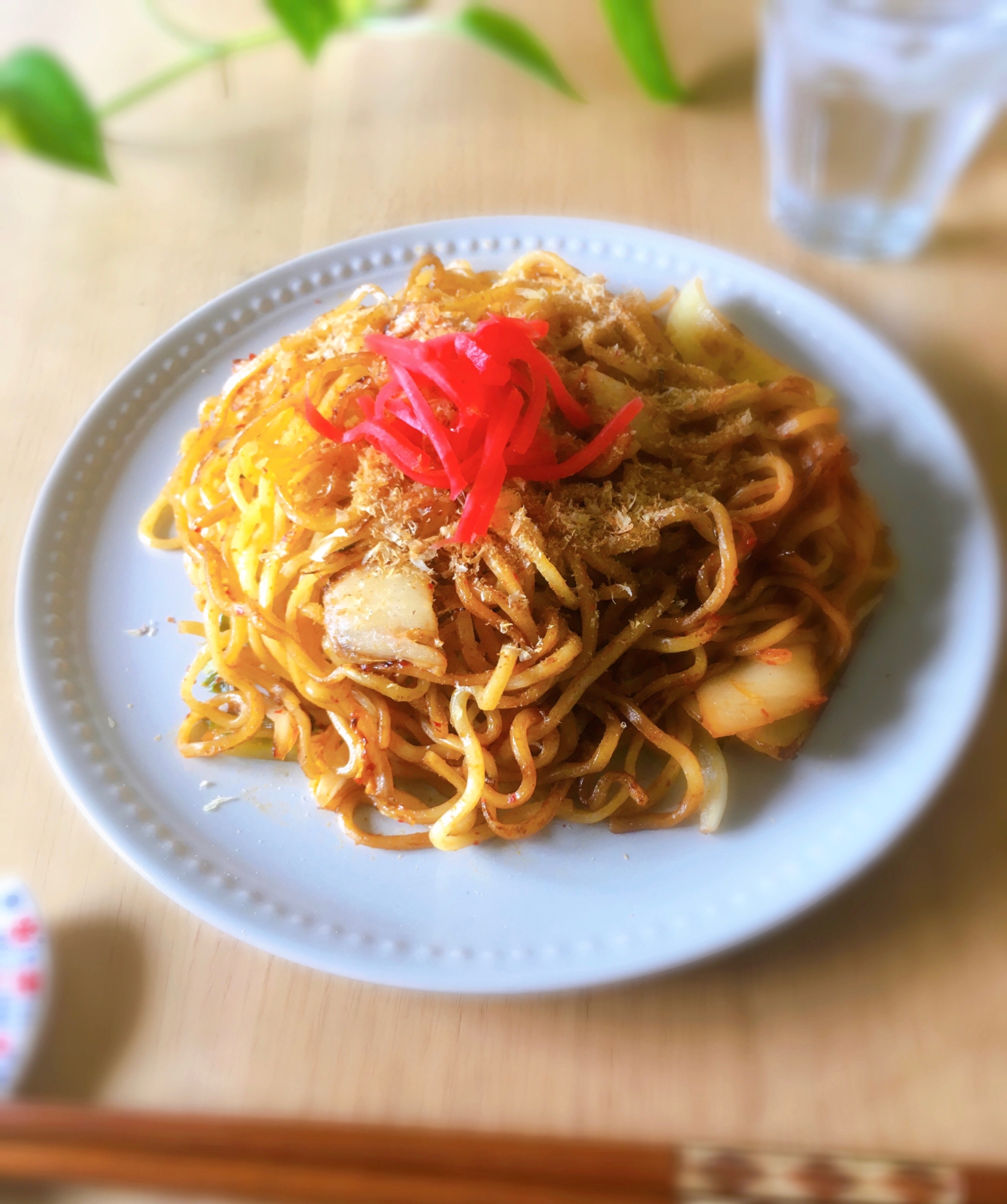 隠し味はカレー粉♡簡単キムチ焼きそば♪