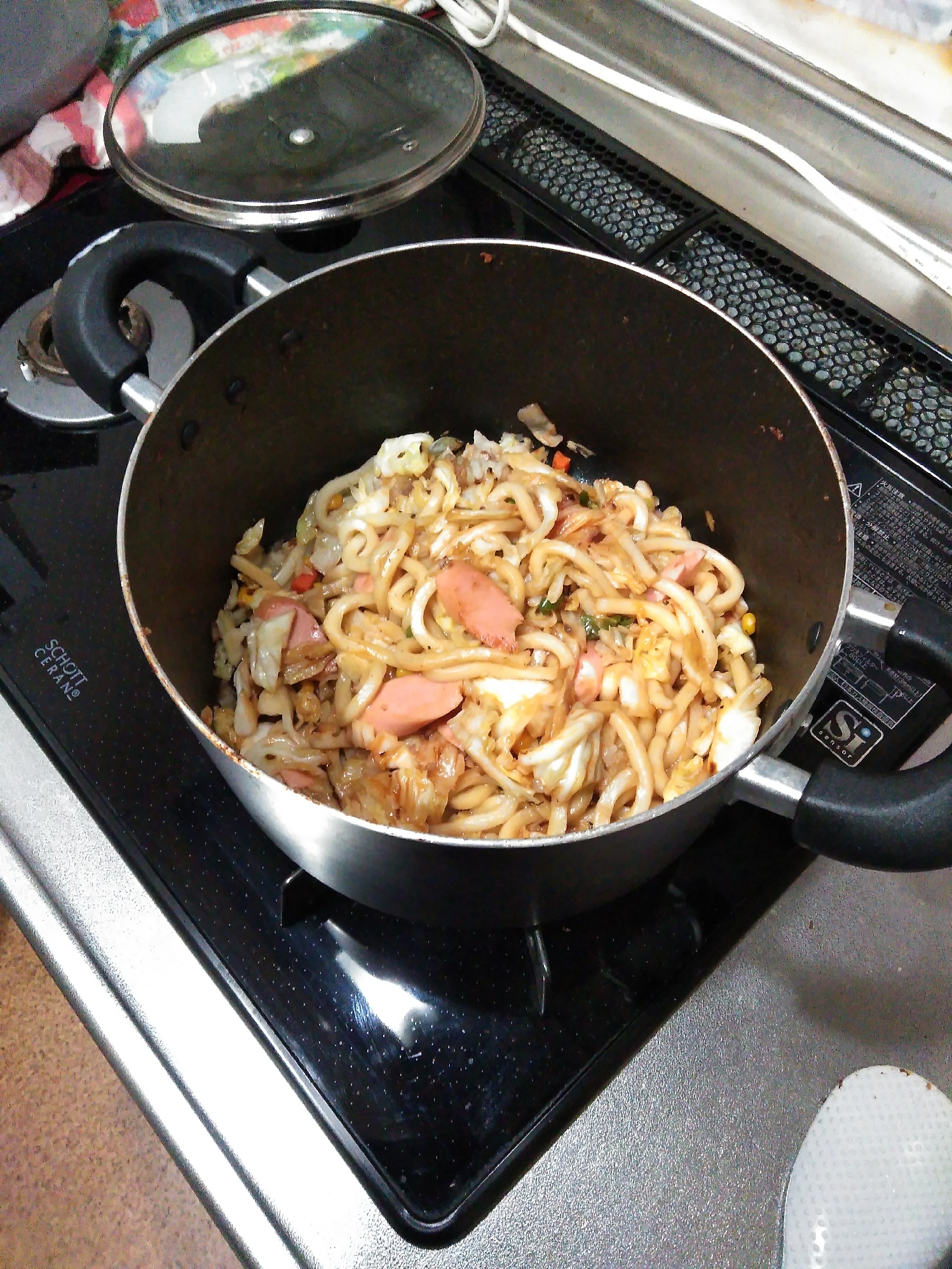 簡単焼きうどん