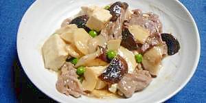 豆腐と豚肉の中華風煮物