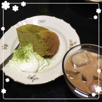 ☆抹茶のシフォンケーキ☆