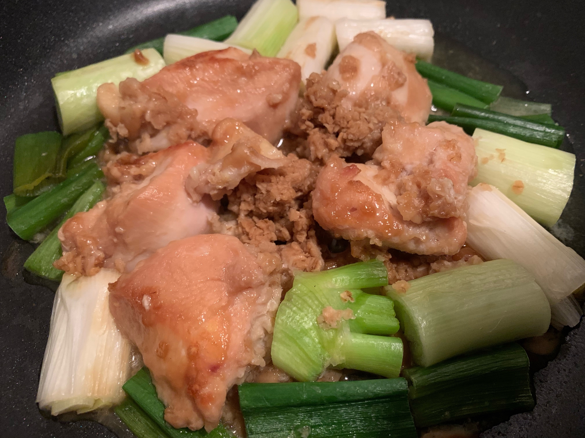 串に刺さない焼き鳥ネギマ