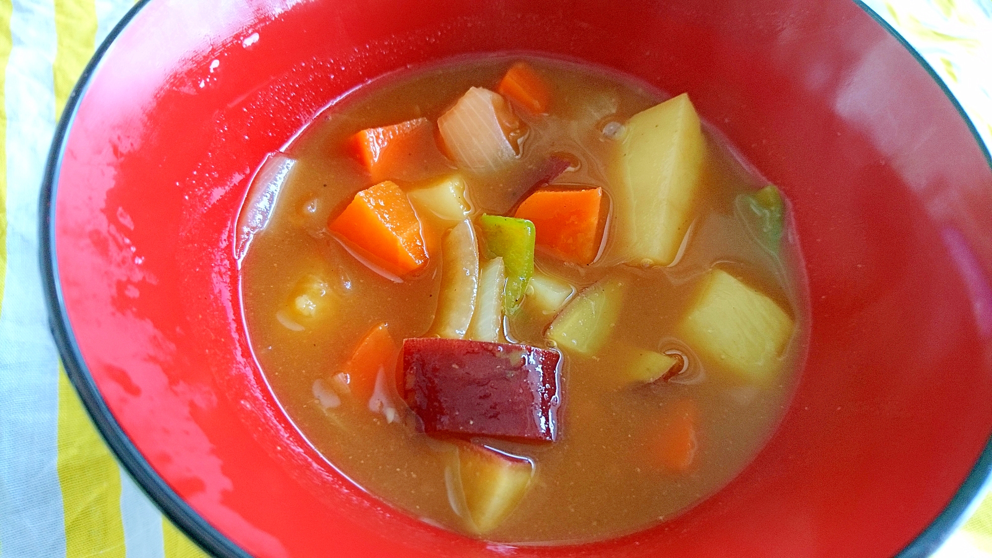 カレールー1つで作る野菜スープ